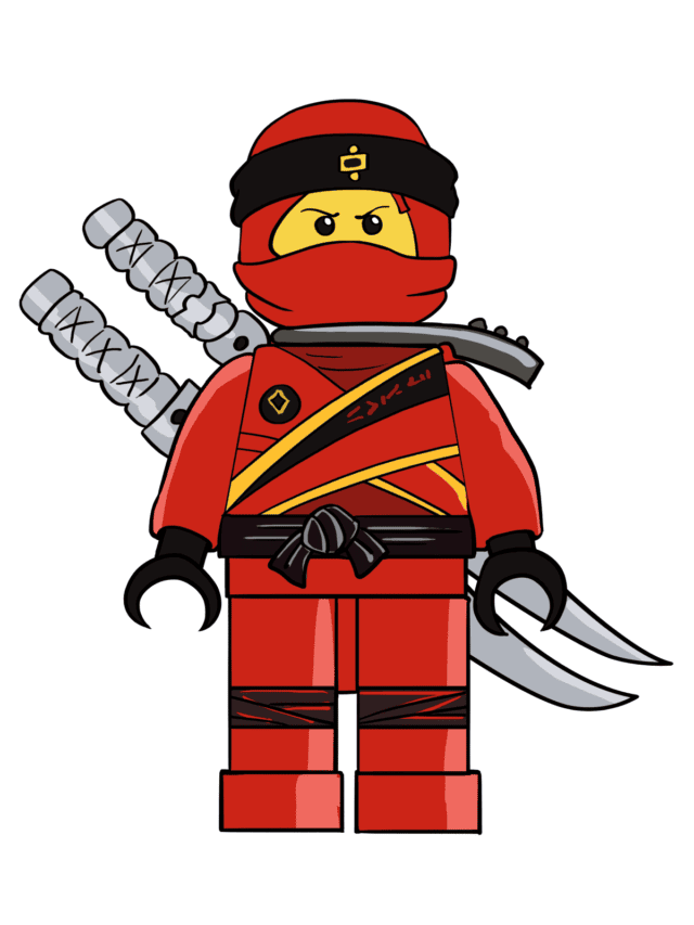 Kai from Ninjago drawing tutorial - web story - complete