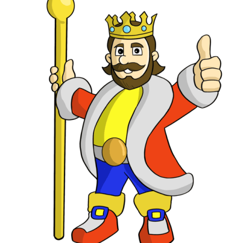 King drawing tutorial - web story - complete
