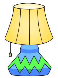 Lamp drawing tutorial - web story - complete