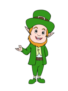 Leprechaun drawing tutorial - web story - complete
