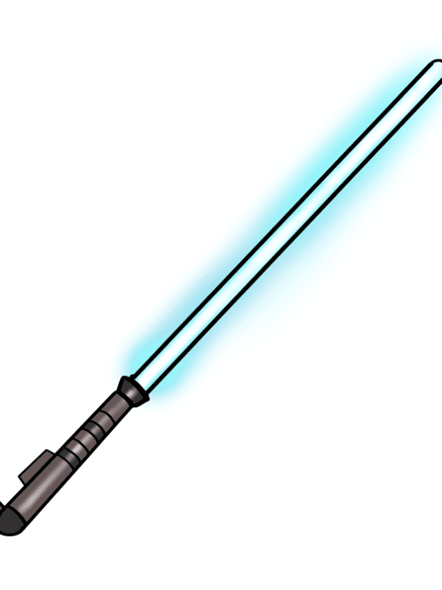 Lightsaber drawing tutorial - web story - complete