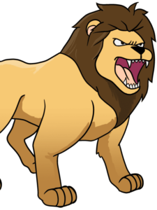 Lion Roaring drawing tutorial - web story - complete
