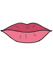 Lips drawing tutorial - web story - complete