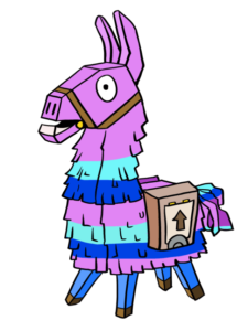 Llama from Fortnite drawing tutorial - web story - complete