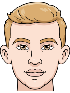 Man Face drawing tutorial - web story - complete