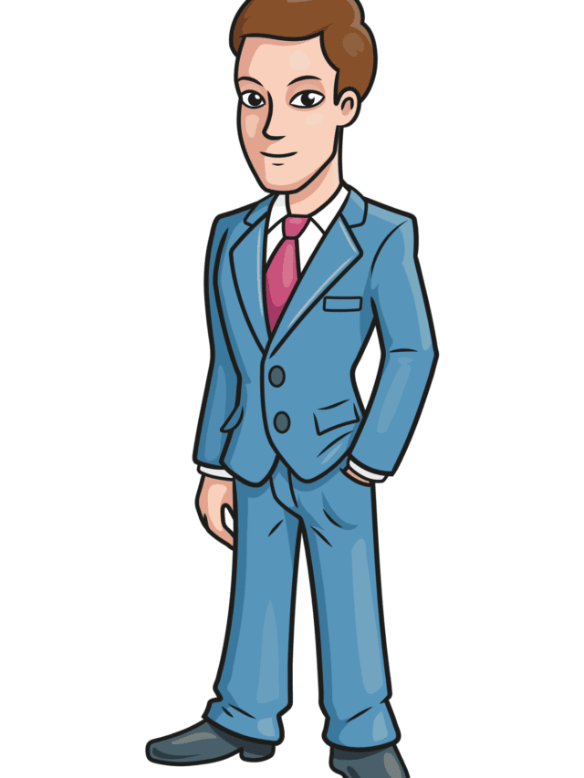 Man in Suit drawing tutorial - web story - complete