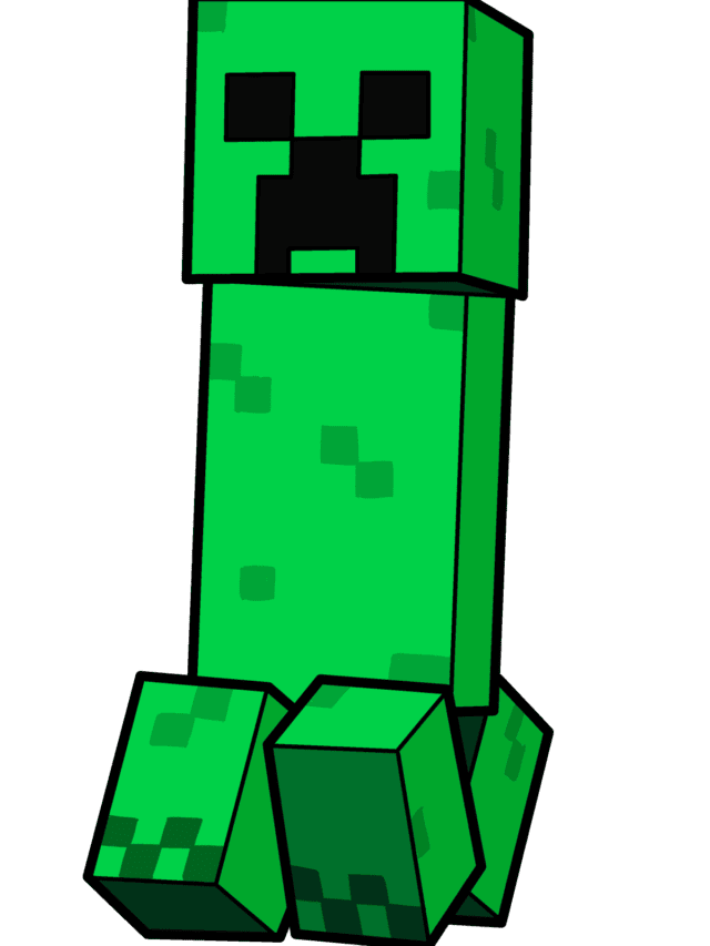 Minecraft Creeper drawing tutorial - web story - complete