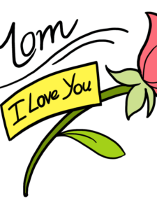 Mother's Day Flower drawing tutorial - web story - complete