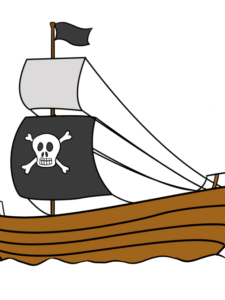 Pirate Ship drawing tutorial - web story - complete
