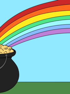 Pot of Gold drawing tutorial - web story - complete
