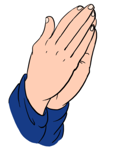 Praying Hands drawing tutorial - web story - complete
