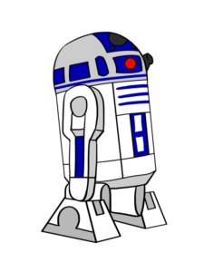 R2-D2 from Star Wars drawing tutorial - web story - complete