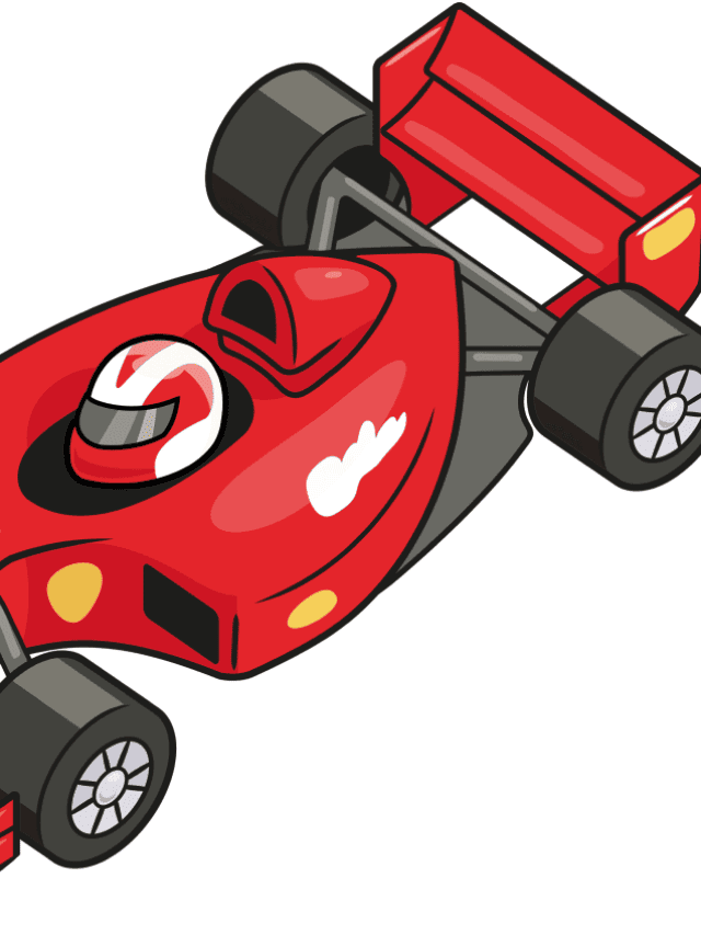 Race Car drawing tutorial - web story - complete