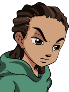 Riley Freeman from the Boondocks drawing tutorial - web story - complete