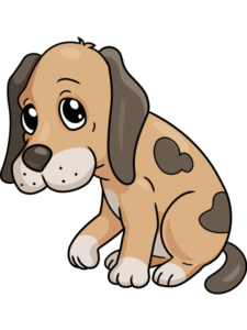 Sad Dog drawing tutorial - web story - complete
