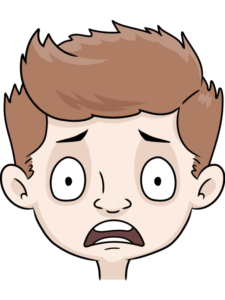 Scared Face drawing tutorial - web story -complete