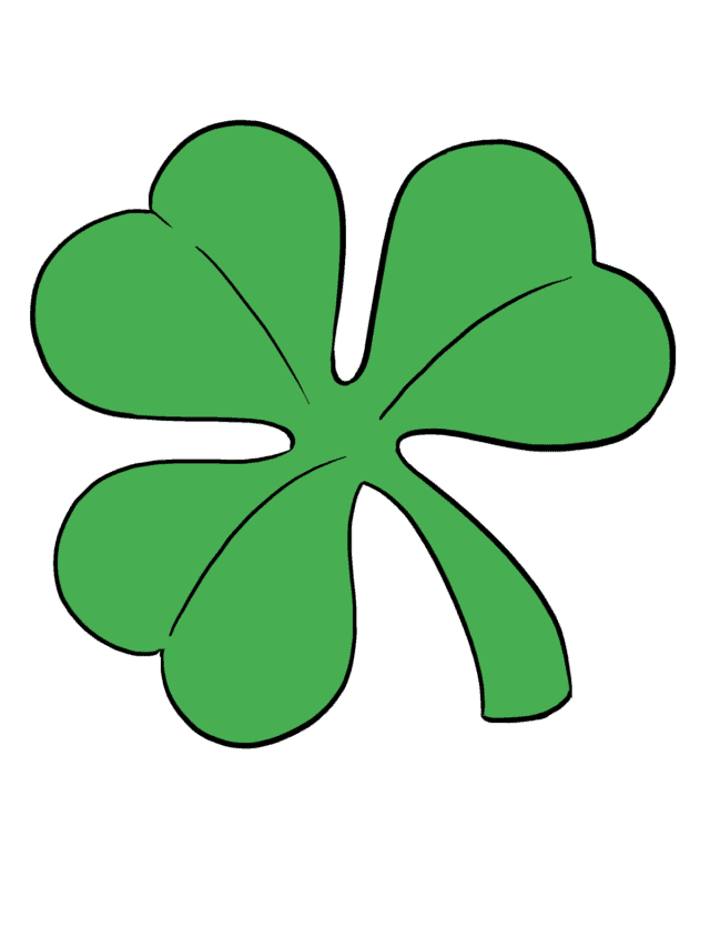 Shamrock drawing tutorial - web story - complete