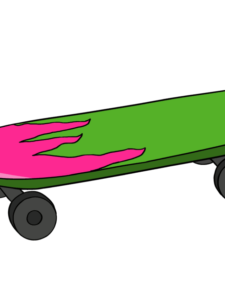 Skateboard drawing tutorial - web story - complete