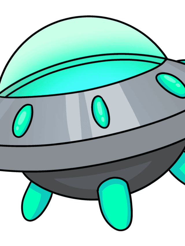 Spaceship drawing tutorial - web story - complete