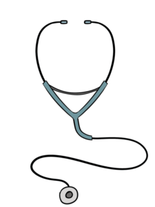Stethoscope drawing tutorial - web story - complete