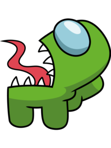The Among Us Imposter drawing tutorial - web story - complete