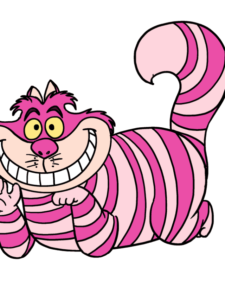 The Cheshire Cat drawing tutorial - web story - complete