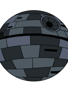 The Death Star drawing tutorial - web story - complete
