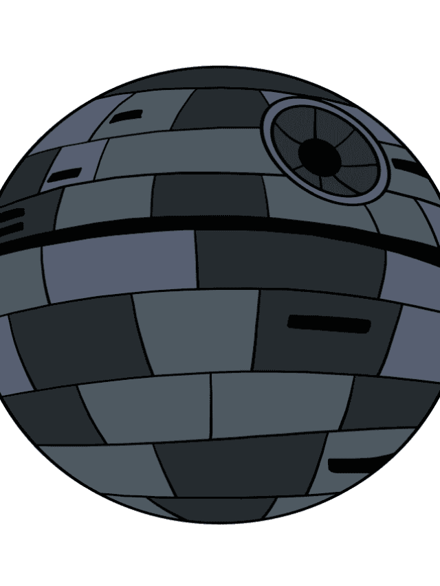 The Death Star drawing tutorial - web story - complete