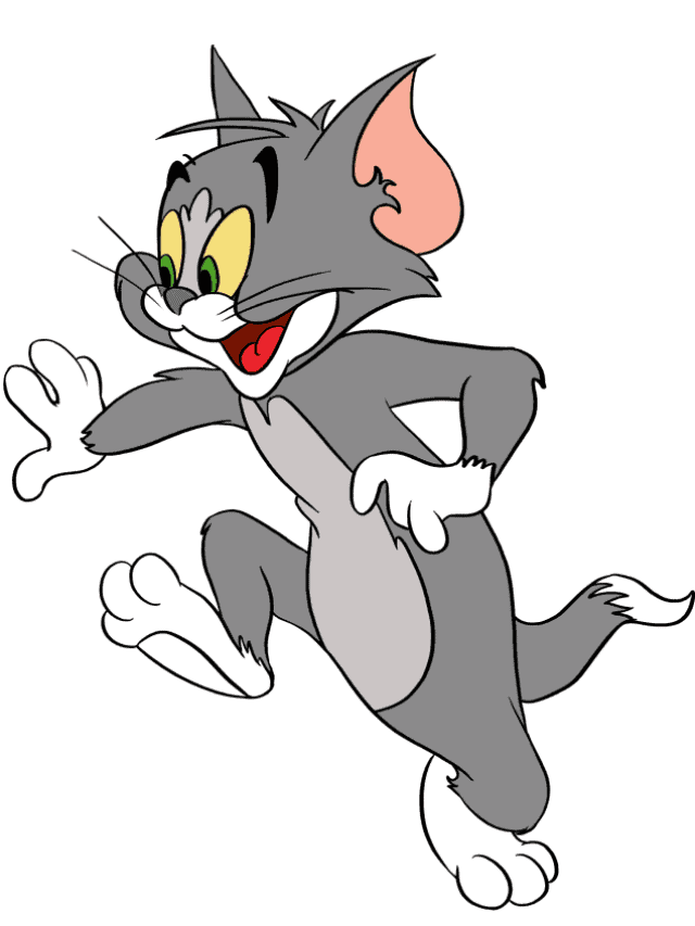 Tom from Tom and Jerry drawing tutorial - web story - complete