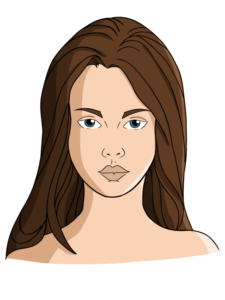 Woman's Face drawing tutorial - web story - complete