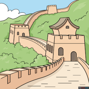 How to Draw the Great Wall of China Featured Image