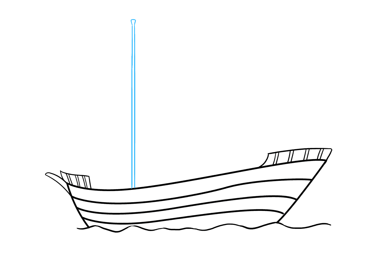 Step By Step Pirate Ship Drawing