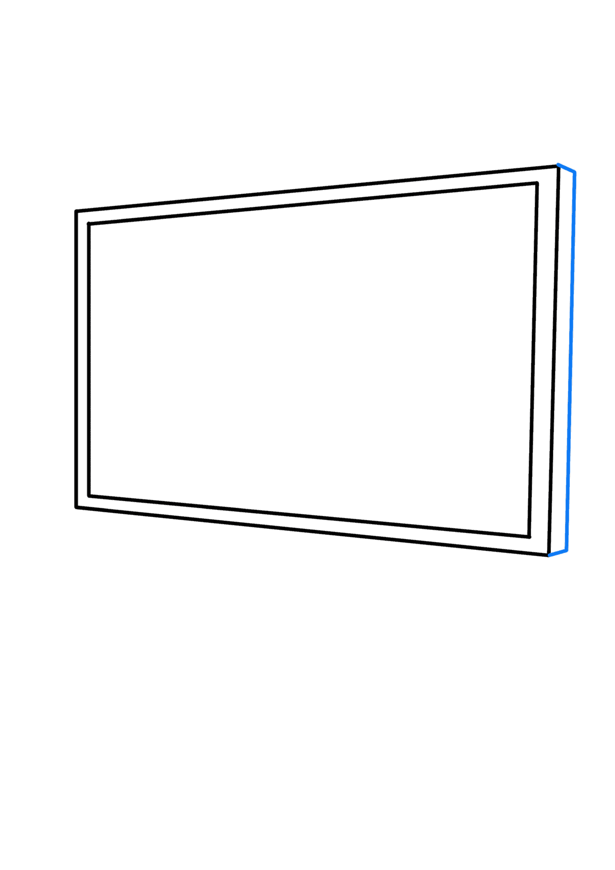 Tv Drawing Basic Television Drawing Easy Step By Step
