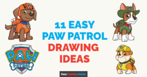 11 Easy PAW Patrol Drawing Tutorials for Kids Featured Image