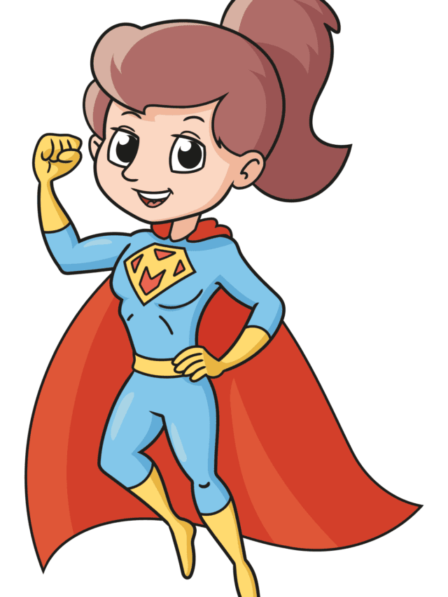 Super Mom drawing tutorial - web story - complete