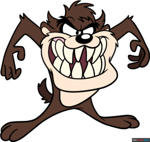 How to Draw the Tasmanian Devil from Looney Tunes Featured Image