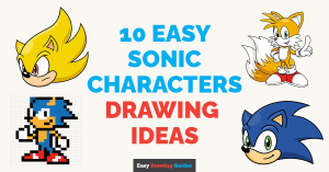 10 Easy Sonic Characters Drawing Ideas for Kids Featured Image