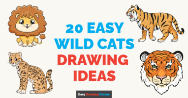 20 Easy Wild Cats Drawing Tutorials