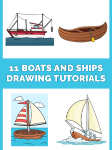 11 Boats and Ships Drawing Tutorials Pinterest Image