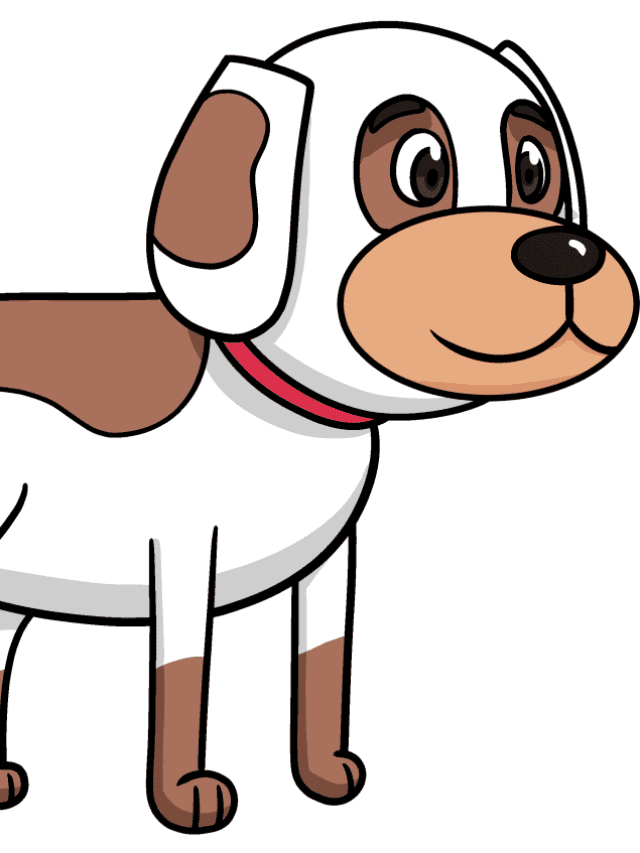 Dog Drawing for Kids drawing tutorial - web story - complete