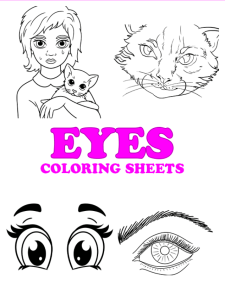 Free Eyes Coloring Pages Pinterest Image