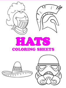 Free Hats Coloring Pages Pinterest Image