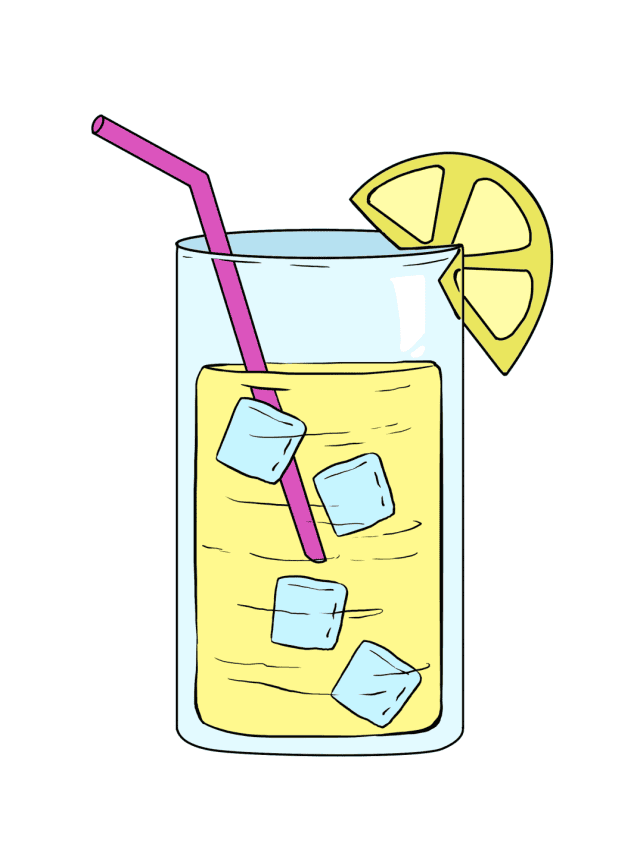 Lemonade drawing tutorial - web story - complete