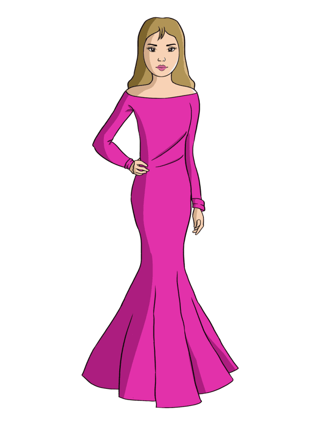 Woman drawing tutorial - web story - complete