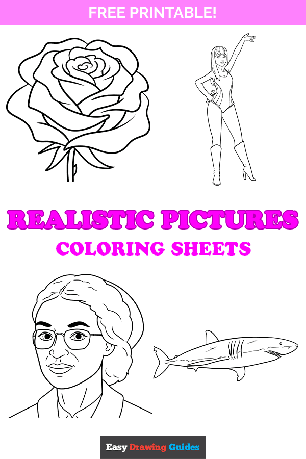Free Realistic Pictures Coloring Pages Pinterest Image