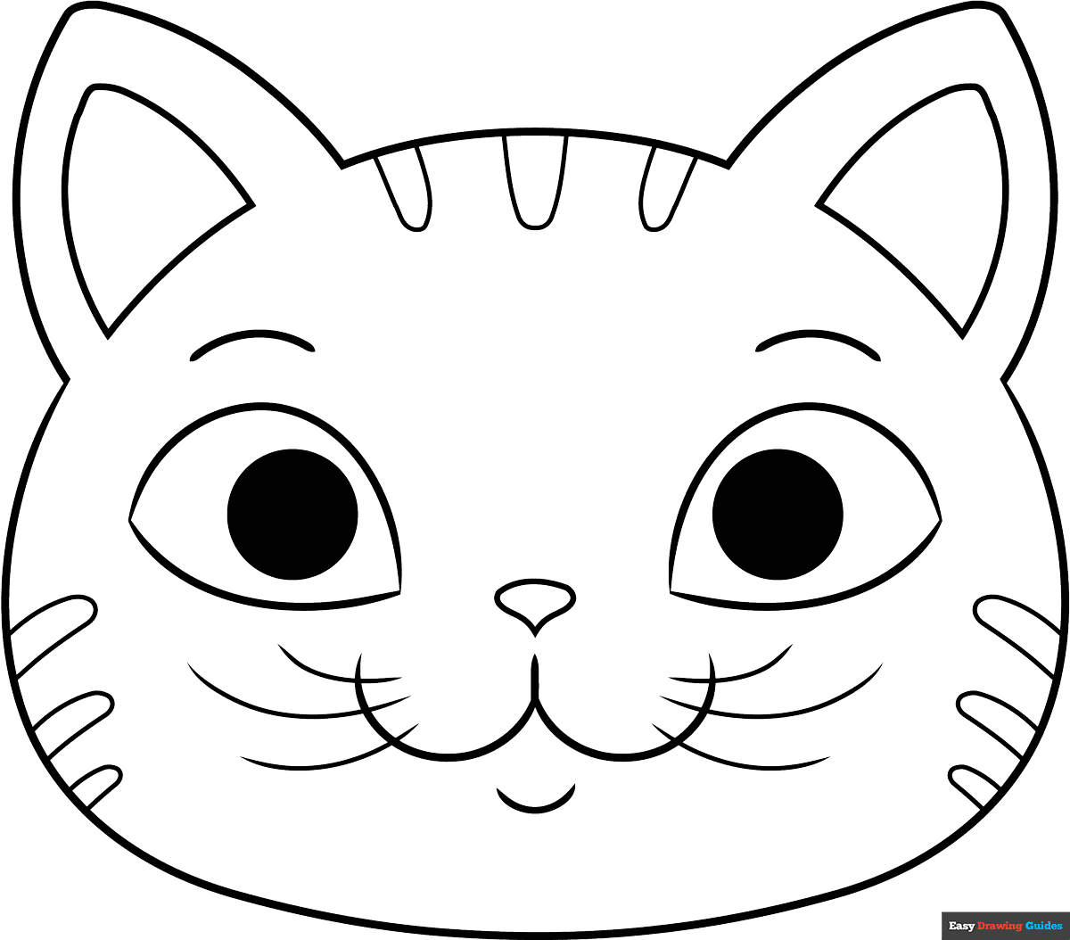 Cat Face Outline Clip Art Free Printable Pdf Free Infoupdate