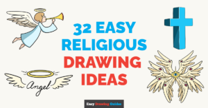 32 32 Easy Religious Drawing Tutorials for Kids Featured Image
