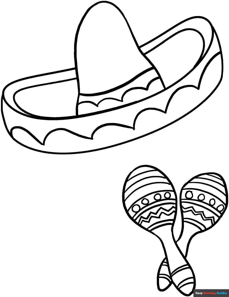 Free printable Cinco De Mayo coloring page