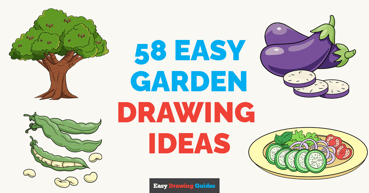 58 Easy Garden Drawing Tutorials for Kids Featured Image