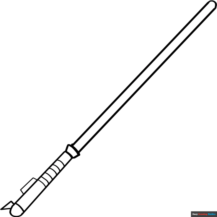 Free printable Lightsaber coloring image